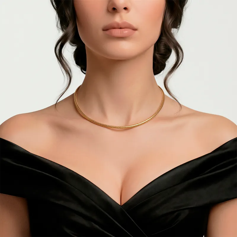 Gargantilla de oro italiano 18k